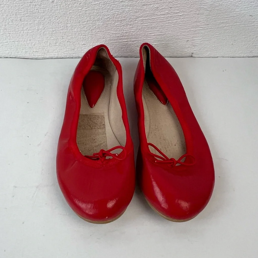 Bloch red leather ballet flats, 31
